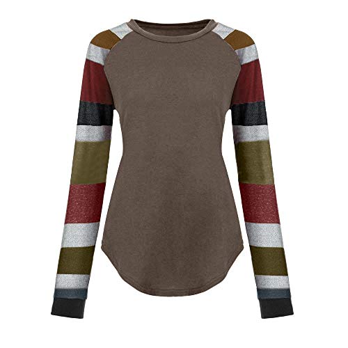 Londony ♪❤ Clearancesales,Women's Fashion Scoop Neck Color Block Plain Swing Tunic Top Casual T Shirt Blouse