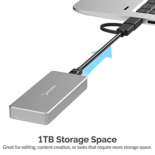 2 Sabrent+Rocket+External+Aluminum+SB+1TB+NVME
