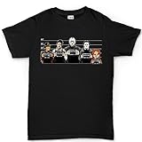 Mens The Usual Horror Suspects Halloween T Shirt L Black