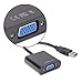 USB3.0 to VGA Adapter - Super Speed USB3.0 VGA Convenient USB3.0 Adapter Stability Multi-Display Video Converter for PC Laptop Windows 10 8.1 8 7 XP Black, Libangtai