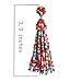 NLCAC Women's Beaded tassel alloy earrings Long Fringe Drop Earrings Dangle Confetti