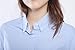Seeksmile Women's Cotton Long Sleeve Button Down Shirt (Large, Blue)