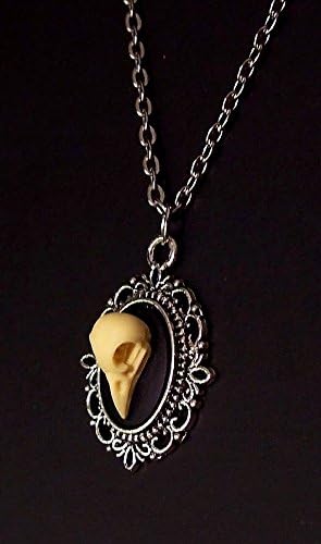 Bird Skull Necklace - Steampunk Gothic Weird