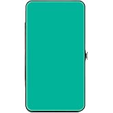 Buckle-Down unisex adults Buckle-down Hinge - Teal Wallet, Multicolor, 7 x 4 US