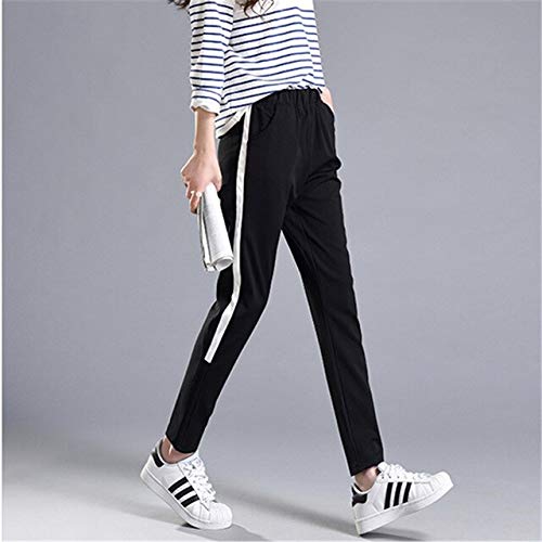 women's trousers with stripe down side
