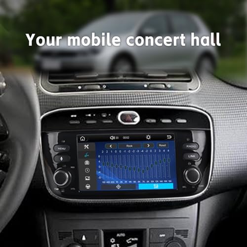 Car Radio with Wireles CarPlay & Android Car Radio for Fiat Linea Punto Evo 2012-2017 and Linea 2012-2015 with Stereo Touchscreen IPS/Bluetooth/FM/AM/USB