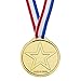Pangda 72 Packs Gold Plastic Winner Medals Kids Golden Awards for Sport, Competition