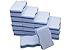 LTWHOME 20-Pack Three-Layer Extra Durable Wave Shape Magic Cleaning Sponge Eraser Multi-Functional Melamine Foam for Kitchen, Bathroom, Wall