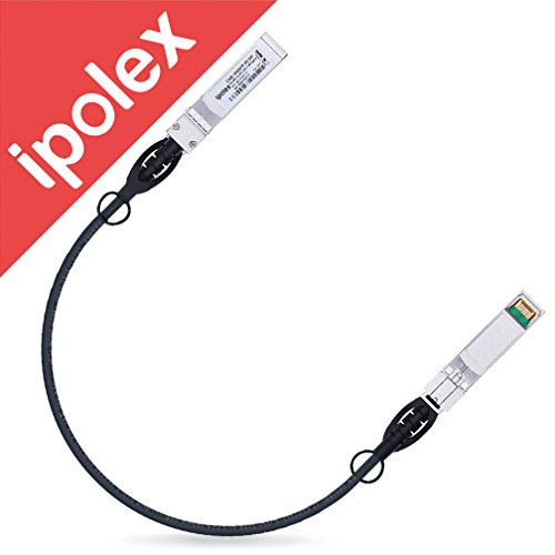 For Ubiquiti 10Gb/s SFP+ Direct Attach Copper Cable (DAC), Twinax Cable, Passive 0.5-Meter, ipolex