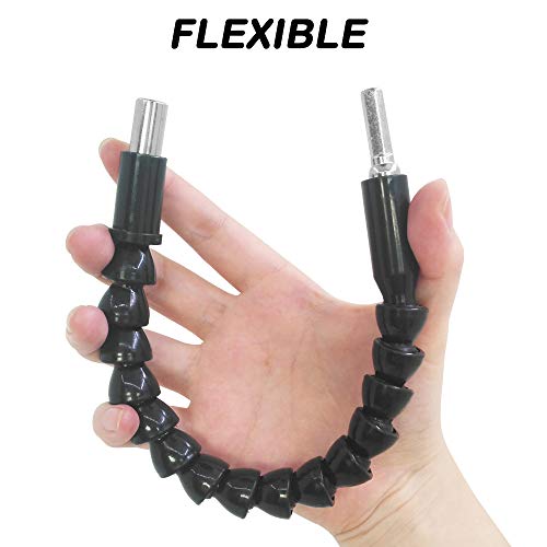 2 Pack Flexible Drill Bit Extension-Magnetic Socket Bit Holder Set, Sonku Multi Functional Screw Driver Set for Quick Change-24pcs - Thumbnail 2