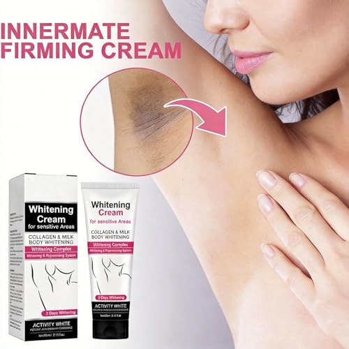 Niacinamide Body Lightening Cream, Underarm and Intimate Lightening Cream, Intimate Whitening Cream for Armpits, Knees, Inner Thigh and Sensitive Areas, Moisturizing and Uniforming Action