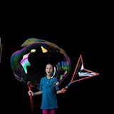 Unbelievable Bubble Wand, Red Bubble Wand, Make Gigantic Bubbles