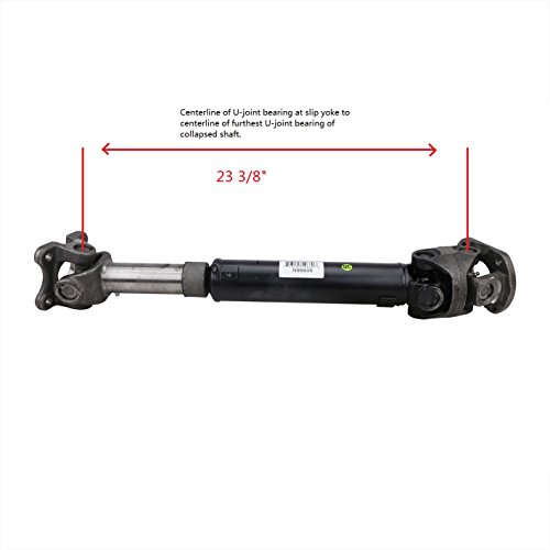 CRS N96606 New Prop shaft/Drive Shaft Assembly, Rear, for 1990-1996 Ford Bronco, w/A.T, w/3.08 & 3.55 Axle Ratio, about 23 3/8" long