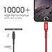 AHGEIIY Lightning Cable,Certified Charger Cable for iPhone,4Pack [3.3FT 6.6FT] Nylon Braided USB Lightning Cable for iPhone X,8 Plus,8,7 Plus,7,6 Plus,6,6S Plus,6s,5,iPad and More(red)