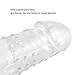 7 Inch Crystal Soft P eni s Sleeve Extender Extension Enlarger Delay Ejaculation Toy for Men gui