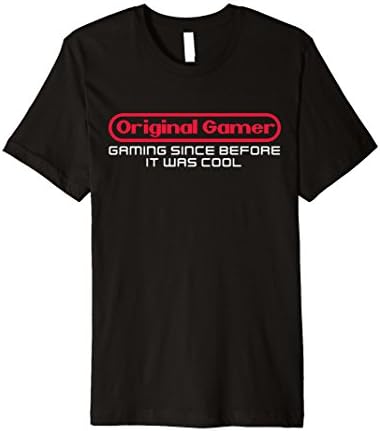 Men's Original Gamer - Funny Graphic T-Shirt Video Games 3XL Black