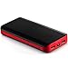 25000mAh Ultra High Capacity Dual Portable Charger Withe 4 Modes LED Flashlight External Battery Power Bank for iPhones, iPad, Samsung, Tablets, Cameras, PSP and More (Black)