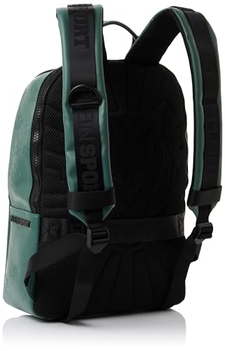 PLEIN SPORT Slim Backpack Minneapolis, Handbag Unisex-Adulto, Verde