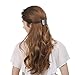 Hair Clips for Women Ladies, Funtopia 6 Pcs Simple Fashion Metal Hair Clips French Styles Hair Barrettes for Medium and Thick Hair, No Slip and Durable Automatic Clasp (Gold and Silver)