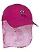 Tuga Girls Flap Sun Hat (UPF 50+), Cotton Candy, Large