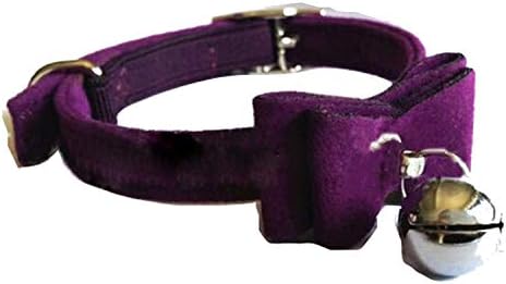 RGFDAS Shirt Cat Collar Kitten Velvet Bow Tie Safety Elastic Bowtie Bell 6 Colours 1pcs Pet Supplies Special Pleasing