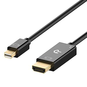 Rankie Mini DisplayPort (Mini DP) naar HDMI-Kabel, 4K, 1,8 m, Zwart