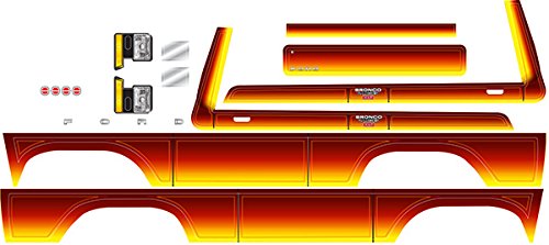Traxxas 8078 Ford Bronco Decal Sheet, Sunset