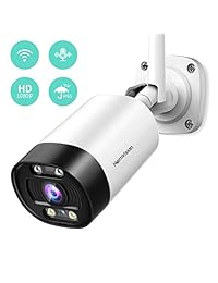 HeimVision Outdoor Security Camera Wireless, 1080P WiFi Surveillance Camera with Night Vision, Floodlight, Siren Alarm, Two-Way Audio, Motion Detection, Waterproof, Cloud Service Microsd Support