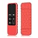 Fintie Protective Case for Apple TV 4K/ HD Siri Remote (1st Gen) - Honey Comb Lightweight Anti Slip Shockproof Silicone Cover for Apple TV 4K 5th 4th Gen Siri Remote Controller, Living Coral