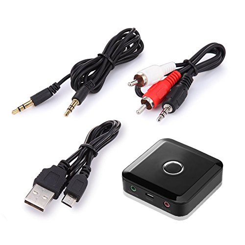 YETOR Bluetooth Transmitter/Receiver for TV PC MP3 MP4 Laptop RCA or 3.5MM Input Jack can Pair 2 Bluetooth headsets Speaker Simultaneously CSR chip Inside - Thumbnail 6