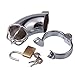 Houdini Chrome-plated Male Restraint Chastity Device Lancelot Tube Cage Bondage (Cock Ring 2