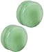 Forbidden Body Jewelry Plug Gauges, Stone Gauges, Stone Plugs, Set of 3/4 Inch Semi-Precious Jade Ear Gauges Double Flare Saddle Plug Earrings 19mm (Sold as Pairs)