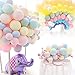 100Pcs Pastel Latex Balloons 12 Inch Assorted Rainbow Candy Colored Party Balloons for Girls Wedding Birthday Party Baby Shower Party Supplies