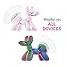 Case-Mate - Phone Holder - 2 Pack - STAND UPS - Balloon Dogs - Phone Stand - Blush & Iridescent