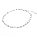 Artilady layer opal choker necklace for women ¡­ (SILVER OPAL)