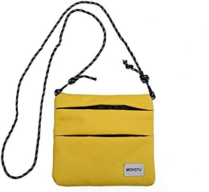 Amazon Co Jp サコッシュバッグ 黄色 イエロー ショルダーバッグ メンズ レディース おしゃれ アウトドア フェス スマホ シューズ バッグ