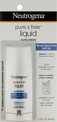 Neutrogena Pure & Free Liquid Daily Sunscreen SPF 50 1.40 oz (Pack of 5)