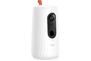 eufy Security Pet Camera for Dogs and Cats, On-Device AI Tracking and Pet Monitoring, 360° View, 1080p, with Treat Dispenser,