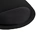 Lowpricenice Ultra Slim Cloth Wrist Rest Mouse Pad (Black)