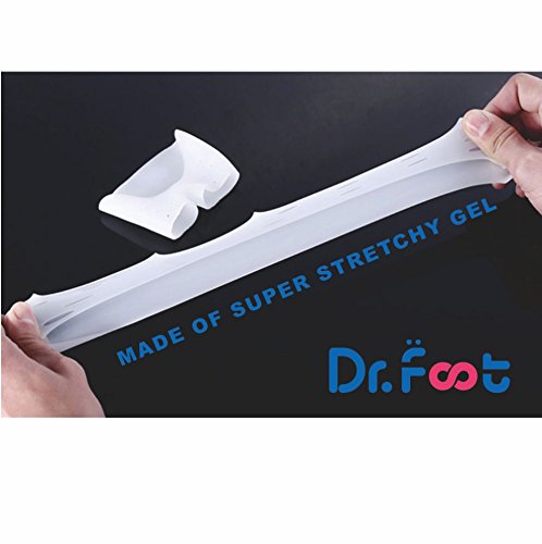 Dr. Foot\'s Forefoot Cushions-Forefoot Metatarsal Pain Relief Absorber Cushion Ball of Foot-1 pair (Milkwhite)