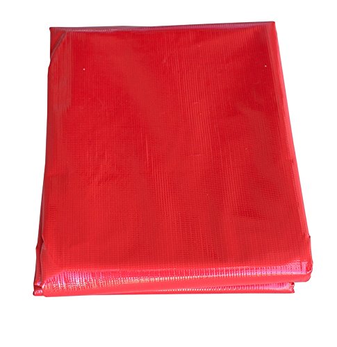 20-Foot by 30-Foot Multi-Purpose 100% Waterproof Red Heavy Duty PVC Vinyl Tarp Cover 12 Mil Thickness for Inflatables, Tents, and Weather Protection