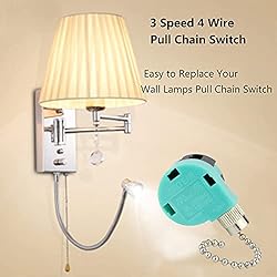 Ceiling Fan Switch 3 Speed 4 Wire Zing Ear ZE-268S6