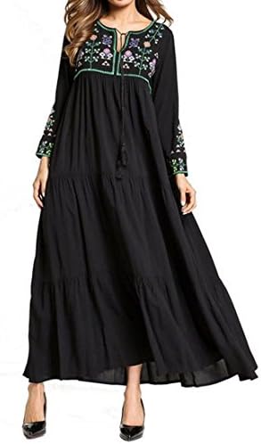 Womens Islamic Ethnic Style Muslim Gown Saudi Arabia Middle East Abaya Dresses