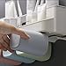 Boyan Toothbrush Holder Set, Save Space No Drill Wall Mount Toothpaste Dispenser and Multi-Functional Slots Bathroom Organizer with Water Drainer (Large)