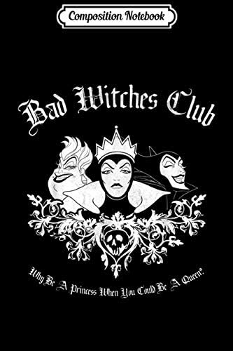 Composition Notebook: Disney Villains Bad Witches Club Group Shot Graphic Journal/Notebook Blank Lined Ruled 6x9 100 Pages