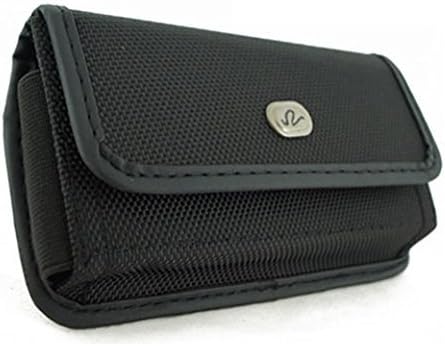 Wonderfly Pouch for Smartphone Up To 5.75x3.00x0.60 Inch in Dimensions, a Large Horizontal Heavy Duty Rugged Nylon Canvas Carrying Case with Belt Clip, Hook-and-loop Fastener