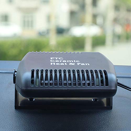 Shentesel 12V Winter Car Vehicle Fan Heater Warmer Windshield Defroster Demister Portable - Black