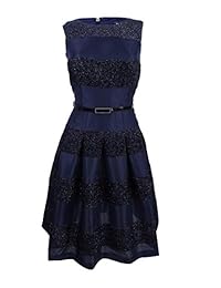 Tommy Hilfiger vestido de gasa con clip circular para mujer