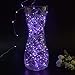 Purple Solar Lights, Ankway Fairy Lights Solar Powered Outdoor IP65 Waterproof 200 Led Solar String Lights Purple 8 Modes 72 Ft Solar Powered Twinkle Fairy Lights For Trees Halloween Decor (Purple)
