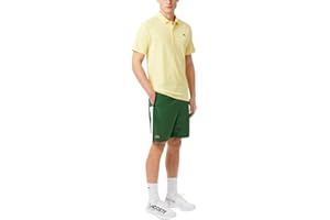 Lacoste Mens Sport Lightweight Color Block Stripe Tennis Shorts